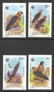 Lesotho Sc# 512-515 MNH 1986 7sh-1m Lammergeier Vulture