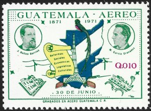 Guatemala #C461a  MNH - Liberal Revolution, Denom in Pink (1972)