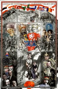 Czech Republic 2016 MNH Stamps Souvenir Sheet Scott 3689 First World War I Ruler