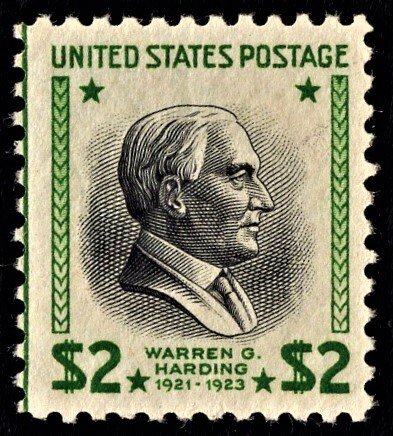US 833 MNH VF $2 Warren G. Harding CV $15