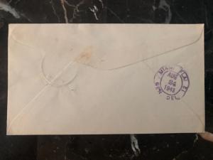 1943 Camaguey Cuba KLM Airmail cover to Miami FL USA Victory Stamp