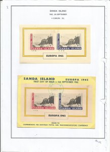 SANDA - 1962 - Europa - Sheets - Mint Light Hinged - Private Issue