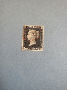 Stamps Great Britain Scott #1 used