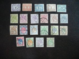 Stamps-Netherlands-Scott#55-56,58-60,62-67,69-70,73-77,79-81-Used Part Set of 21