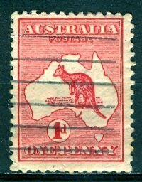 Australia; 1913: Sc. # 2: Die I Used Single Stamp