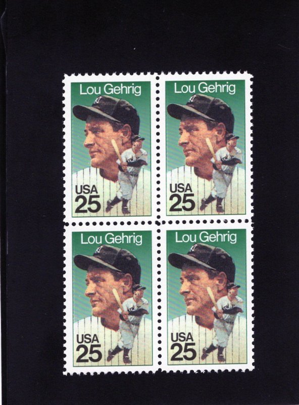 2417 Lou Gehrig, MNH blk/4