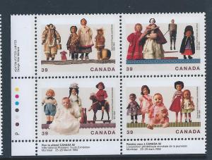 Canada #1277a LL PL BL Cultural Treasures - Dolls 39¢ MNH4