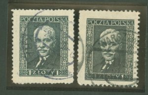 Poland #255/255a  Single