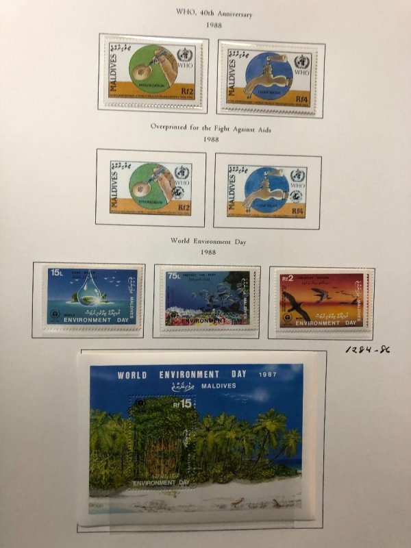 MALDIVE ISLANDS – BEAUTIFUL MINT COLLECTION IN 2 PALO ALBUMS – 421792