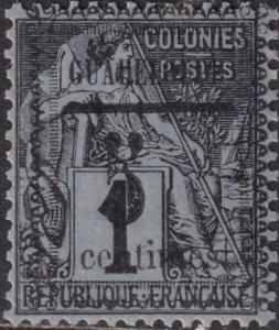 Guadeloupe 1889 SC 6 LH 