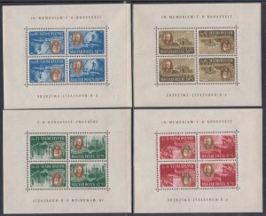 HUNGARY Sc# B198A-D,CBA-CB1C: CPL MNH TETE-BECH S/Ss of 4 of (See Description)