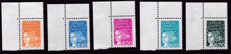 France 1997 Scott 2589//2601 Marianne to the 6.70 value 11 Stamps VF/NH