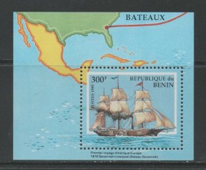 Thematic Stamps Transports - benin 1995 SHIPS MS mint