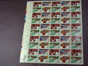 U.S.# C105-C108(C108a)-MINT/NH-PANE OF 50---SUMMER OLYMPICS---AIR-MAIL----1983