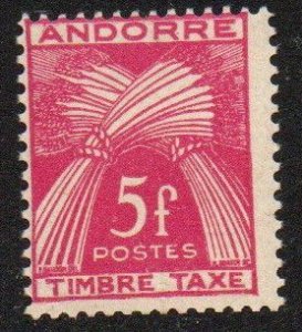 French Andorra Sc #J37 Mint Hinged