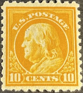 U.S.# 433-MINT/HINGED--ORANGE YELLOW--1914