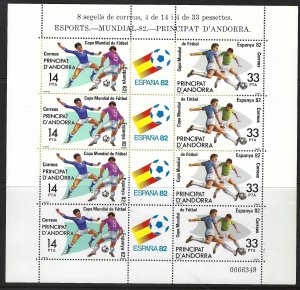 Andorra Spanish Admin. 1982 SS WORD CUP [D3]