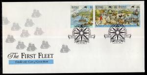 Australia 1028-1029 First Fleet U/A FDC