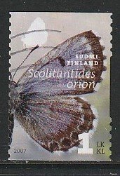 2007 Finland - Sc 1296b - used VF - 1 single - Scolitantides orion