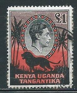 Kenya Uganda Tanzania 85 L1 KGVI single Used