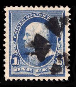 MOMEN: US STAMPS #219 VAR. CANDLE USED PF & PSE GRADED CERT XF-90 LOT #81848