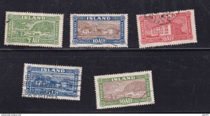 Iceland 1925 Full set Sc 144-8 Used  15372