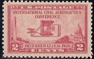 649  2 cent Aeronautics Wright Brothers Issue mint OG NH XXF