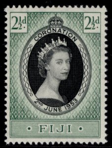 FIJI QEII SG278, 1953 CORONATION, NH MINT.