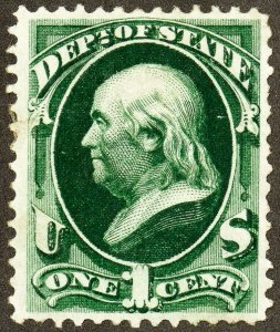 US Stamps # O57 MH VF Official Deep Color Scott Value $260.00