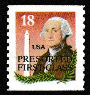 SC# 2149a - GW & Monument, perf 10 V, untag, precancel, used single
