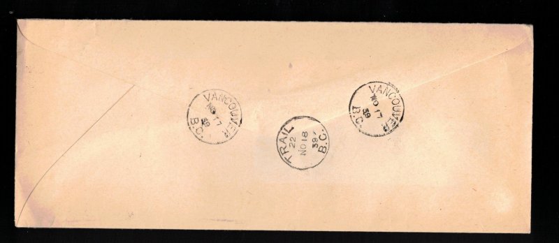 CANADA Scott # O242 Used On O.H.M.S Cover - Small OHMS Perfin