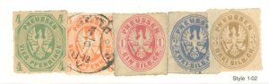 Prussia #15-20 Unused