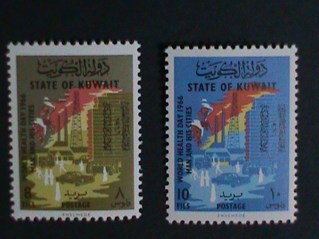 ​KUWAIT-1966 SC#321-2  WORLD HEALTH DAY-MNH -VF LAST ONE WE SHIP TO WORLD WIDE