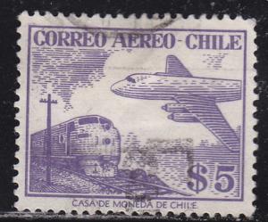 Chile C183 Plane & Train 1956