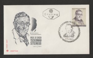 Austria. 1971.  Birth Centenary of Dr. E. Tshermak-Seysenegg (biologist).