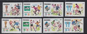 Rwanda # 879-884, World Cup Soccer, Mint NH, 1/2 Cat.