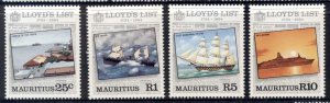 Mauritius 1984 Lloyd's List Ships MUH