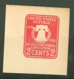 US U522 Die 1 Full corner cut square includes back and side flaps