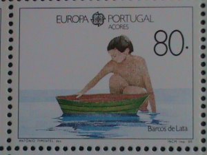 ​PORTUGAL-ACORES 1989-SC#382  EUROPA 89-CHILDREN TOYS MNH S/S SHEET VERY FINE