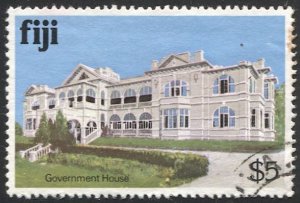 FIJI Sc 425  $5 Government House Used VF, light cancel