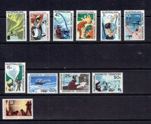 AUSTRALIAN  ANTARCTIC TERRITORY - 1966 ANTARCTIC SCENES - SCOTT L8 TO L18 - MNH