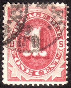 1891, US 1c, Postage Due, Used, Sc J22