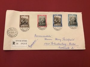 Vatican 1963 Registered  Postal Cover R42358