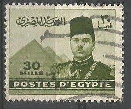 EGYPT, 1946, used 30c, King Farouk. Scott 234B