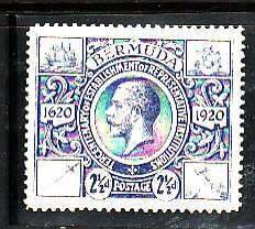 Bermuda-Sc#75- id6-unused hinged 2&1/2d KGV-1921-