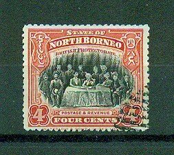 North Borneo sc# 140 used cat value $.30