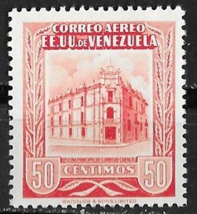 Venezuela # C571  Caracas Post Office Bldg.  50c.   (1)  Mint NH