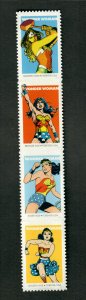 5149-52 Wonder Woman Vertical Strip of 4 MNH  2016