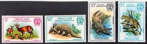 SWAZILAND - 1969 WILDLIFE CONSERVATION / ANIMALS / CROCODILE - 4V MNH