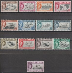 ASCENSION 1956 SG 57/69 USED Cat £80
